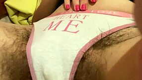 Dirty Panty Play with Hairy Pussy Amateur Blonde