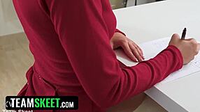 Blonde Babe Licks Balls and Sucks Sloppy Blowjob, Spanking Big Tits and Ass to Christmas Orgasm