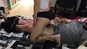 Wow, hermanastra seduces me for wild house banging!