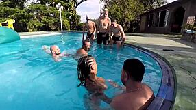 Gangbang With Slutty Wife And Seven Men