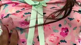 Caressing Latina Virgin's Body