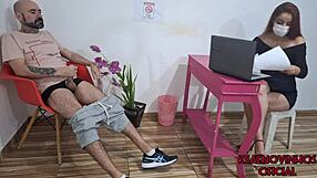 Pulled Out My Cock and Masturbated Publicly in Waiting Room While Receptionist Watched