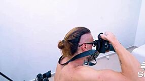 Naughty Nerd Fucks Skinny Girl With Big Ass Behind Scenes