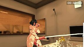 futanari bukkake show in wild public display