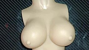 dolly asks for double penetration cum on tits