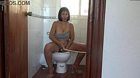 Perverted French Milf Pissing From Hairy Pussy With Jerk Off Instructions