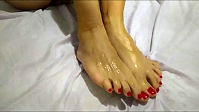 wife makes cuckold lick another man's cum