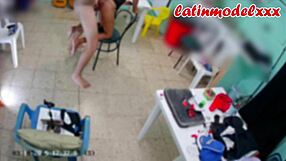 backstage cam captures latina stepdaughter in hd fuck scene