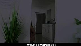 Stepson matures through hardcore sex with the mature cougar, featuring dirty talk and big cock on her boobs.