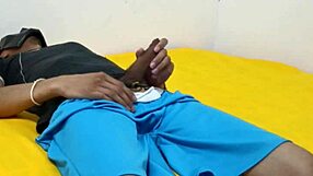 Solo boy masturbates