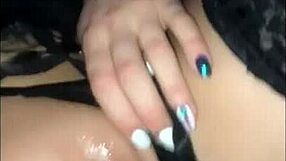 Asian Pornstar Fucks Rubber Dildo Hard.