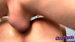 Hot wet ass and a swallowing pussy in public setting