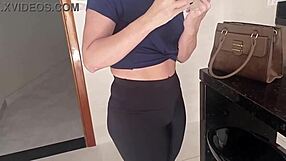 Maid In Leggings Gets Paid For Intense Sex