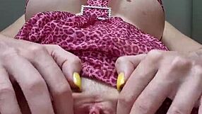 Blonde mycandyalice gives jerk off instructions while masturbating