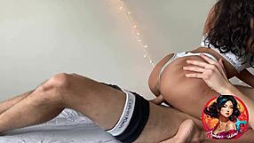 Indian Babe Rides Roommate To Huge Load!