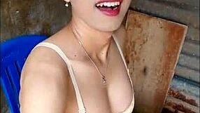 Casual-Narrative: Just saw an amateur shemale nervously playing with toys in open bathroom