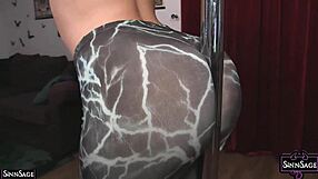 Sinn Sage strips and shows tits