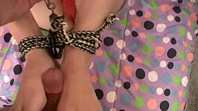 Kinky Bondage Amateur Experiences Intense Orgasm With Wet Pussy Bound