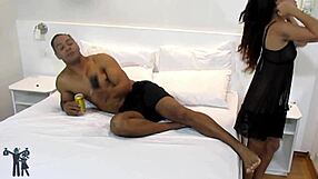 Latina milf demands ass eating or no tv payment for soccer watching