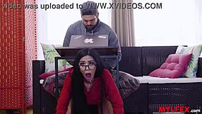 Sweet Spanish Milf Confronted for Anal with Boy of the House