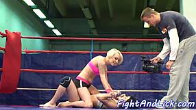 i licked her pussy after wrestling