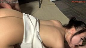 Cutie Sara Bork Fucked in Tan Pantyhose