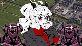 Office lady handles work tasks