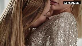 hey, watch kaisa nord and lika star get close after a fashion try-on