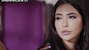 Teen lesbian rides pretty face!