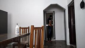 Stepfather watches stepdaughter shake ass in bathroom