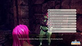 Hentai game with customizing Nephelym and femdom action