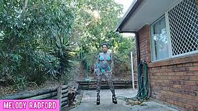 melody radford tries micro bikini, twerks and slaps her huge ass