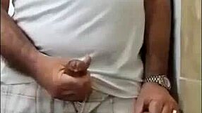 Old Man Unleashes Big Sperm