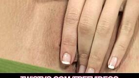 long legged wife undresses to finger her wet pussy