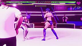 Feel the thrill of battling in this sexy fighting game