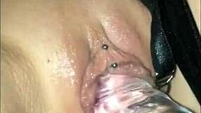 Asian Pornstar Fucks Rubber Dildo Hard.