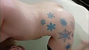 Wild Bathroom Sex with Blonde and Brunette Sucking Huge Cock for Cum!