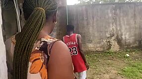 Fucked Neighbor's Wife Under Staircase Screaming