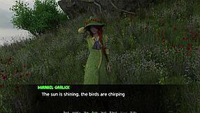 lets play the green witch with redhead character