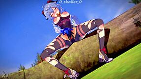 Genshin Impact’s Ganyu Masturbates with Big Tits and Ass in Wild Anime