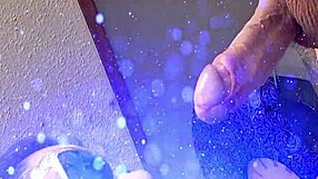 Sensual deep throat performed on large uncut cock.