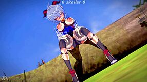 Genshin Impact’s Ganyu Masturbates with Big Tits and Ass in Wild Anime