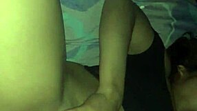 Latin Girl Gets Double Penetration with Big Dildo and Monster Cock POV