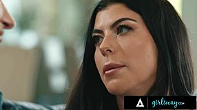 Girlsway - stacked milf Sophia Locke spends wet pussy time with stepbae Gal Ritchie.