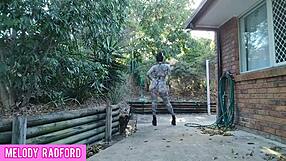 melody radford tries micro bikini, twerks and slaps her huge ass