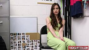 suspected burglar nadia noja, a petite blonde teen, gets caught before her flight.