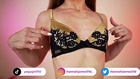 Sexy Silk Lingerie Slips Over Curves in HannahJames710 Try-On Show