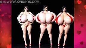 I love valentines day breast expansion dance with group