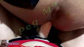 Pegged And Fucking Deep With Spanking And Tits Out