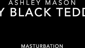 my black teddy lingerie on blonde with big tits